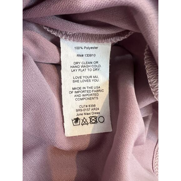 Show Me Your Mumu June Maxi Bridesmaid Formal Dress Antique Rose Chiffon NWT XXS - Picture 7 of 8